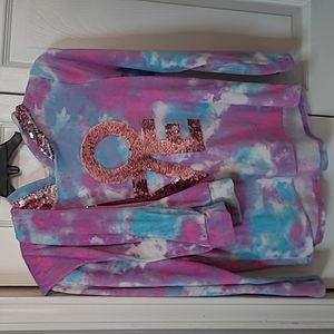 Two piece cozy lounge set, Girl's large